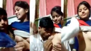 Pervert sucks cousin sisters juicy boobs desi MMS